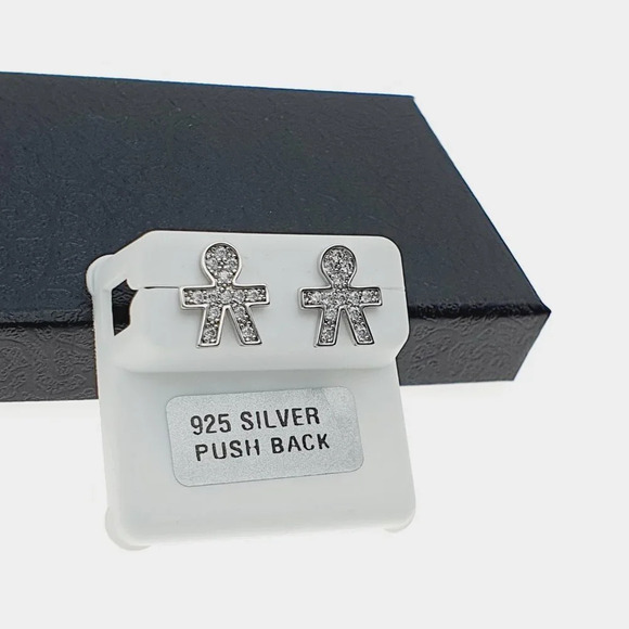 925 sterling silver luxury CZ earrings for women/girls, Best forRJUS2149 - Picture 2 of 10